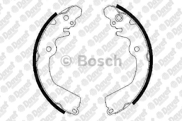 BOSCH 0986487451 Arka Balata Pabuclu (203*37 Mm) Mitsubishi Carisma 1.6i 16v Galant